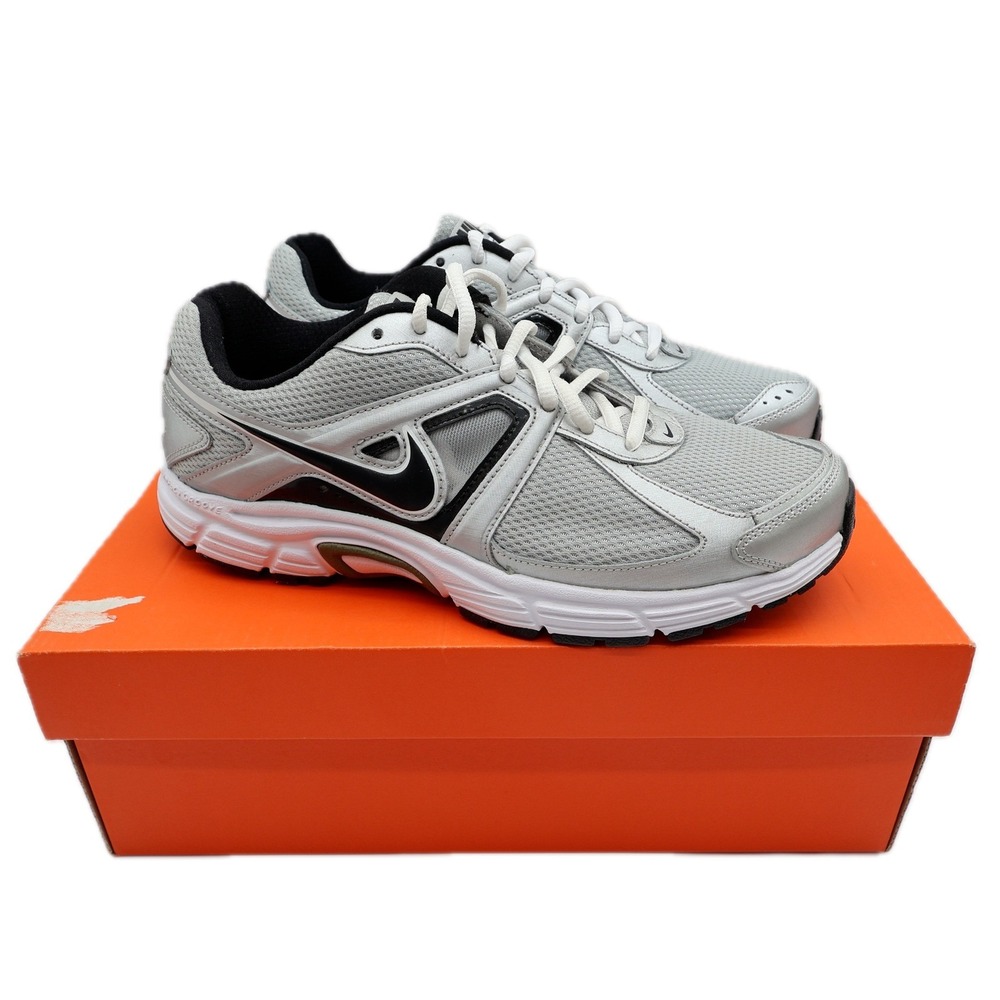 Nike Dart 9 Mens Size 8.5 2012 Metallic Silver Black Running Shoes 443865-016